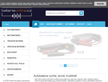 Tablet Screenshot of baterieonline.cz